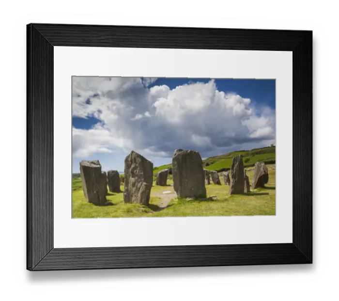 Framed Print : Ireland, County Cork, Drombeg, Drombeg Stone Circle, 5th century