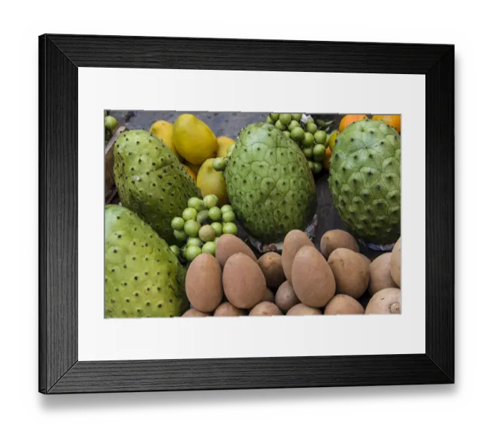 Framed Print : South America, Caribbean, Colombia, Cartagens, Fresh tropical fruit for sale in Framed Print : South America, Caribbean, Colombia, Cartagens, Fresh tropical fruit for sale in