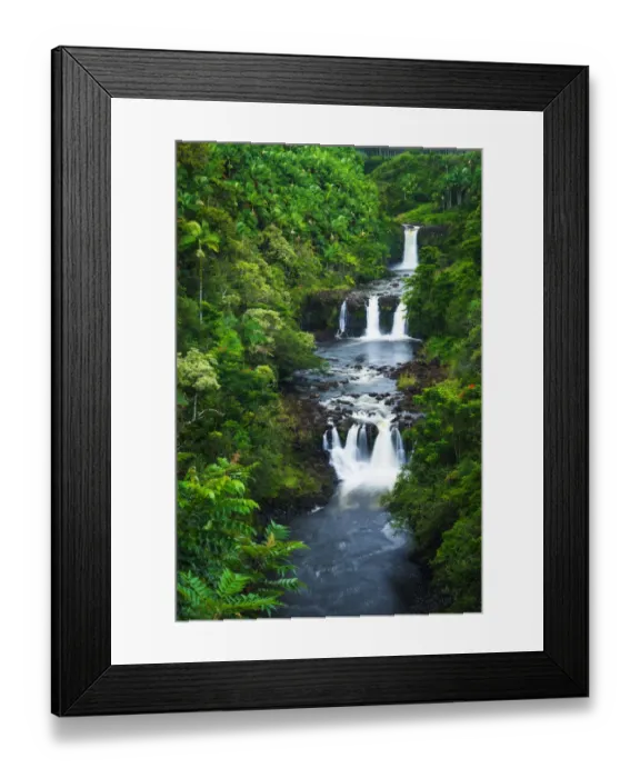 Framed Print : Umauma Falls along the lush Hamakua Coast, The Big Island, Hawaii USA Framed Print : Umauma Falls along the lush Hamakua Coast, The Big Island, Hawaii USA