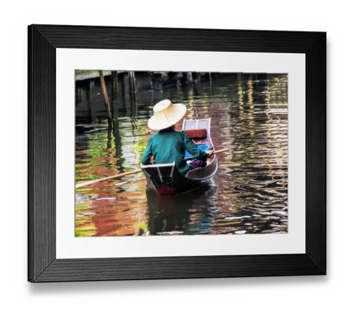 Framed Print : South East Asia; THailand; Bangkok; Floating Market in Damnoen Saduak, Thailand Framed Print : South East Asia; THailand; Bangkok; Floating Market in Damnoen Saduak, Thailand
