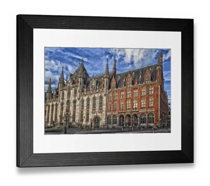 Framed Print : Belgium, Bruge, City Building, Digitally Altered Framed Print : Belgium, Bruge, City Building, Digitally Altered