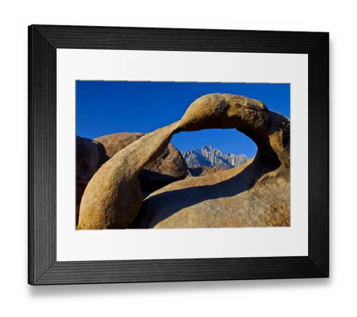 Framed Print : USA, California, Alabama Hills. Mobius Arch at sunrise Framed Print : USA, California, Alabama Hills. Mobius Arch at sunrise