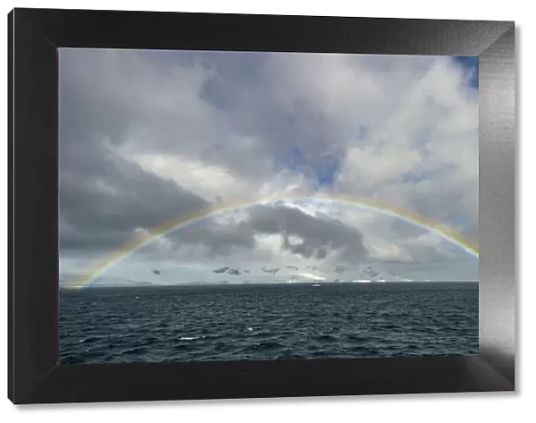 Antarctica, full rainbow, Gerlach Strait