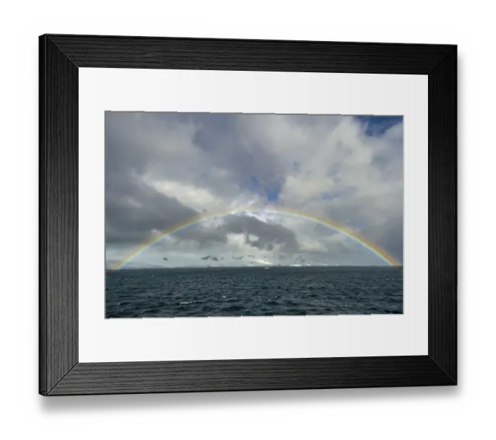 Framed Print : Antarctica, full rainbow, Gerlach Strait Framed Print : Antarctica, full rainbow, Gerlach Strait