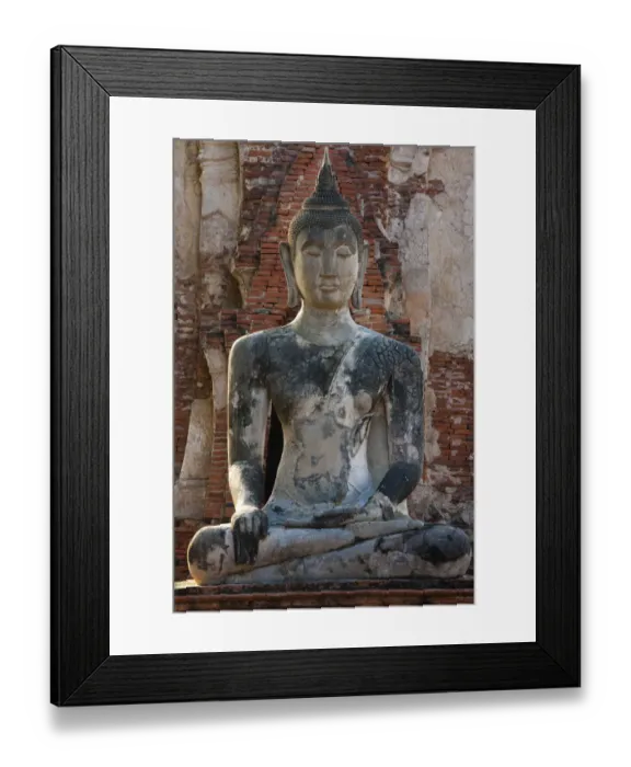 Framed Print : Buddha statue at Wat Mahthat, Ayutthaya Historical Park, Thailand Framed Print : Buddha statue at Wat Mahthat, Ayutthaya Historical Park, Thailand