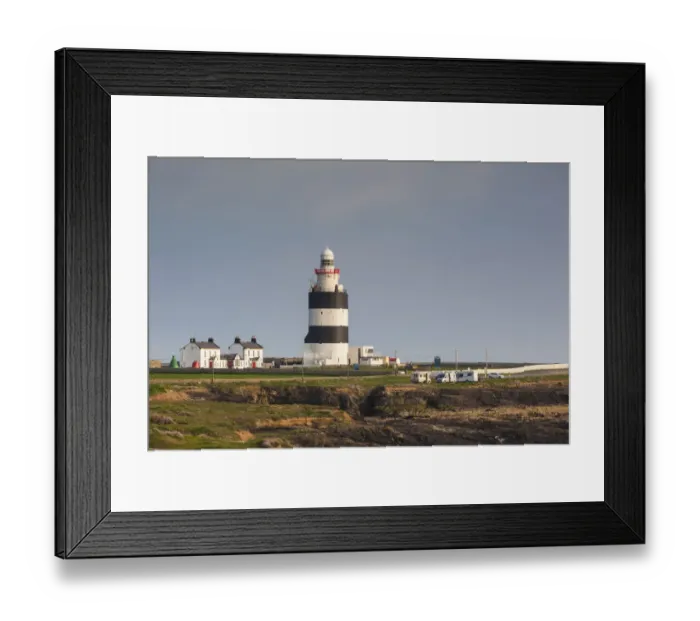 Framed Print : Ireland, County Wexford, Hook Peninsula, Hook Head, Hook Head LIghthouse, sunset