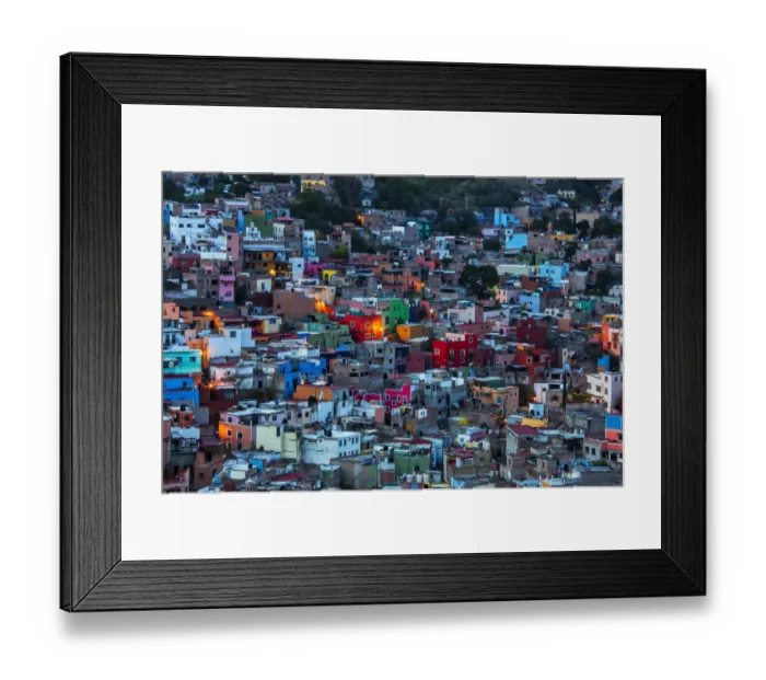 Framed Print : North America; Mexico; Ganajuanto; Night Lighting of the city of Ganajuanto Framed Print : North America; Mexico; Ganajuanto; Night Lighting of the city of Ganajuanto
