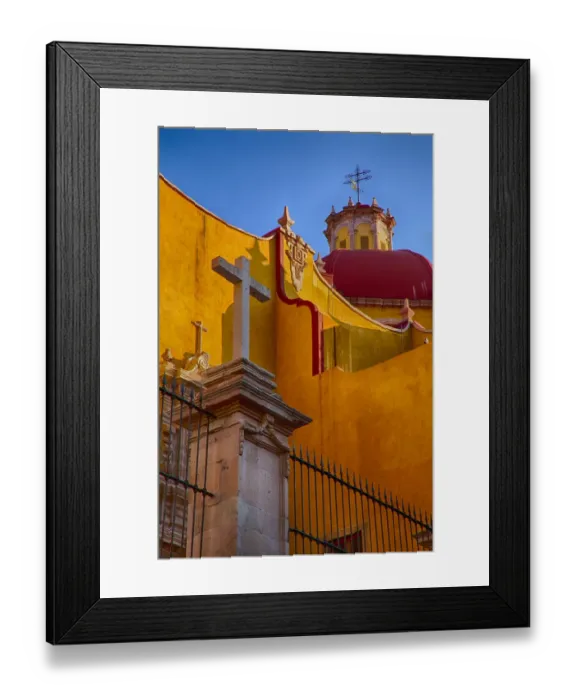 Framed Print : North America; Mexico; Ganajuanto; Basilica Coelgiata de Nuestra with its colorful Framed Print : North America; Mexico; Ganajuanto; Basilica Coelgiata de Nuestra with its colorful