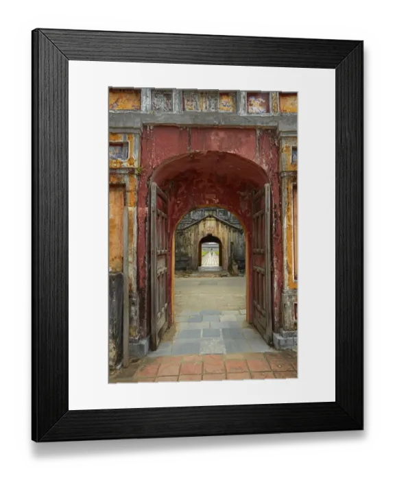 Framed Print : Gateways, Dien Tho Palace, Historic Hue Citadel (Imperial City), Hue, North Central Coast