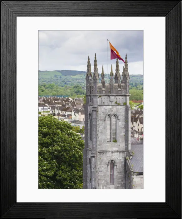 Framed Print : Ireland, County Limerick, Limerick City, elevated view of St Framed Print : Ireland, County Limerick, Limerick City, elevated view of St