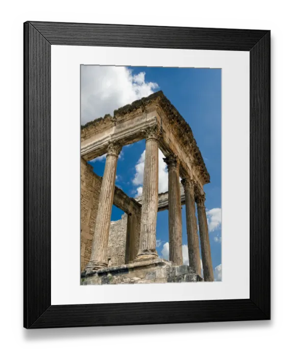 Framed Print : The Capitol, Dougga Archaeological Site, UNESCO World Heritage Site, Tunisia, North Framed Print : The Capitol, Dougga Archaeological Site, UNESCO World Heritage Site, Tunisia, North