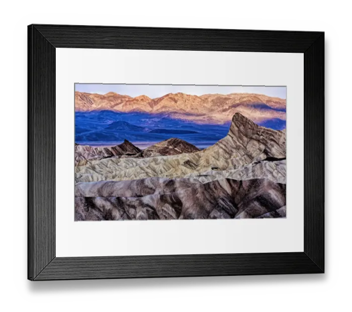 Framed Print : California; Zabriskie Point; Death Valley National Park; Death Valley; USA Framed Print : California; Zabriskie Point; Death Valley National Park; Death Valley; USA