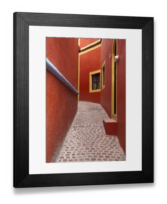 Framed Print : Mexico, Guanajuato, Orange Alley