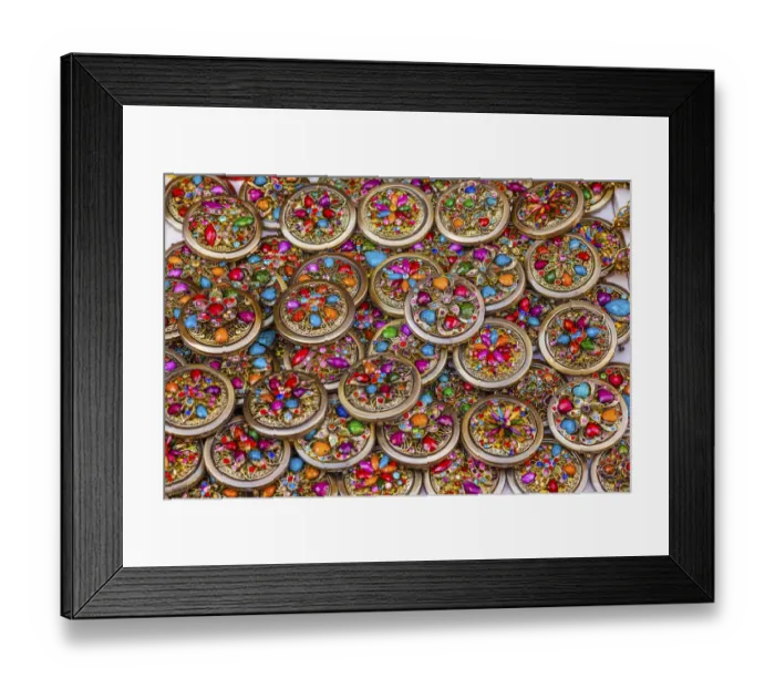Framed Print : Colorful Souvenir Jewlery Many Colored glass stones hair clips necklace Guanajuato Mexico Framed Print : Colorful Souvenir Jewlery Many Colored glass stones hair clips necklace Guanajuato Mexico