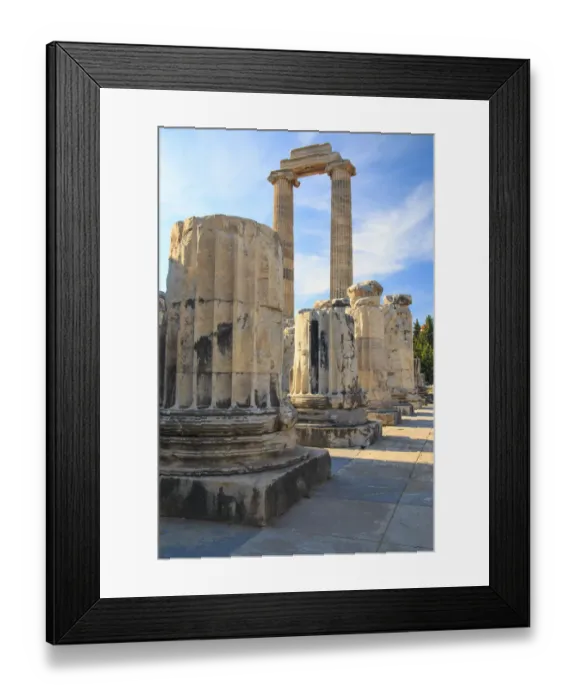 Framed Print : Turkey, west coast, Didyma, a sacred site of the ancient world. Its Temple of Apollo