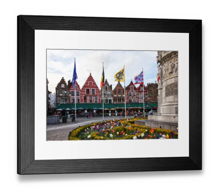 Framed Print : Belgium, Bruge, Market Square