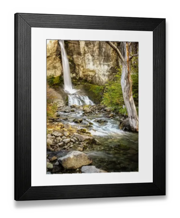 Framed Print : Argentina, El Chalten, Patagonia, Los Glaciares, waterfall Framed Print : Argentina, El Chalten, Patagonia, Los Glaciares, waterfall