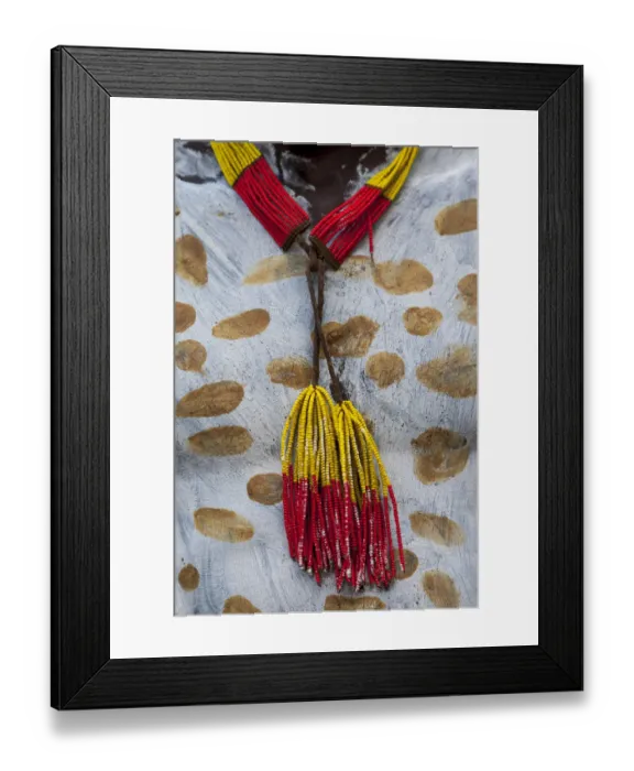 Framed Print : Africa, Ethiopia, Southern Omo, Murulle, Karo Tribe. Detail of a Karo mans body paint Framed Print : Africa, Ethiopia, Southern Omo, Murulle, Karo Tribe. Detail of a Karo mans body paint