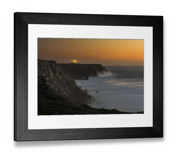 Framed Print : Cabo de Sao Vincente (Cape St. Vincent) with its lighthouse at the rocky coast of Framed Print : Cabo de Sao Vincente (Cape St. Vincent) with its lighthouse at the rocky coast of