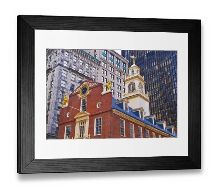 Framed Print : The Old State House on the Freedom Trail, Boston, Massachusetts USA Framed Print : The Old State House on the Freedom Trail, Boston, Massachusetts USA