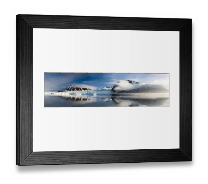 Framed Print : Norway, Svalbard, Monaco Glacier