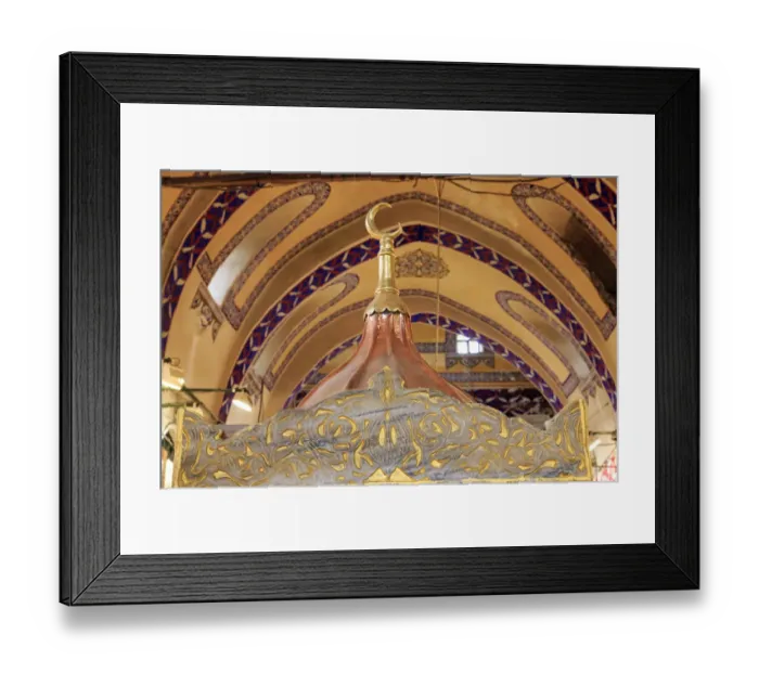 Framed Print : Turkey, Istanbul. Grand Bazaar. Covered Bazaar