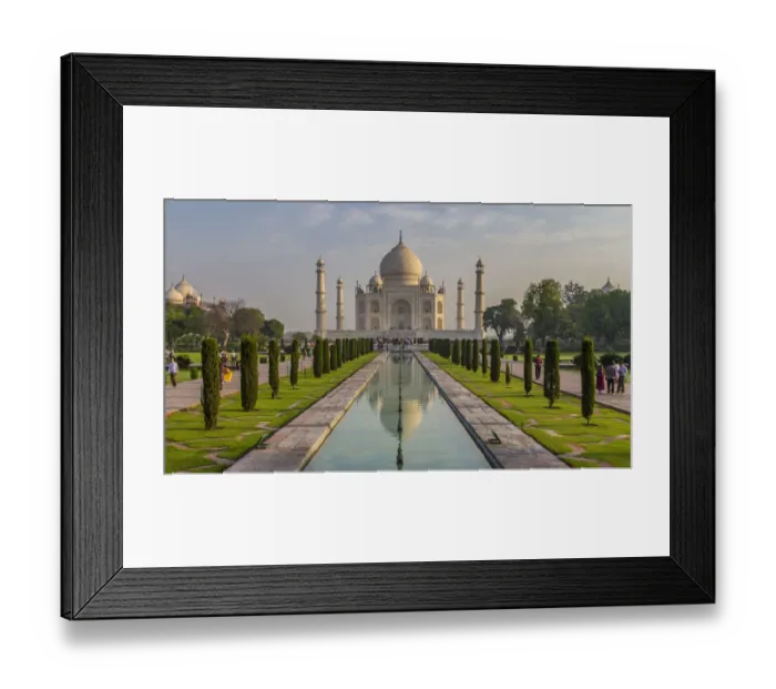 Framed Print : Asia. India. View of the Taj Mahal in Agra, a tomb built by Shah Jahan for his favorite wife