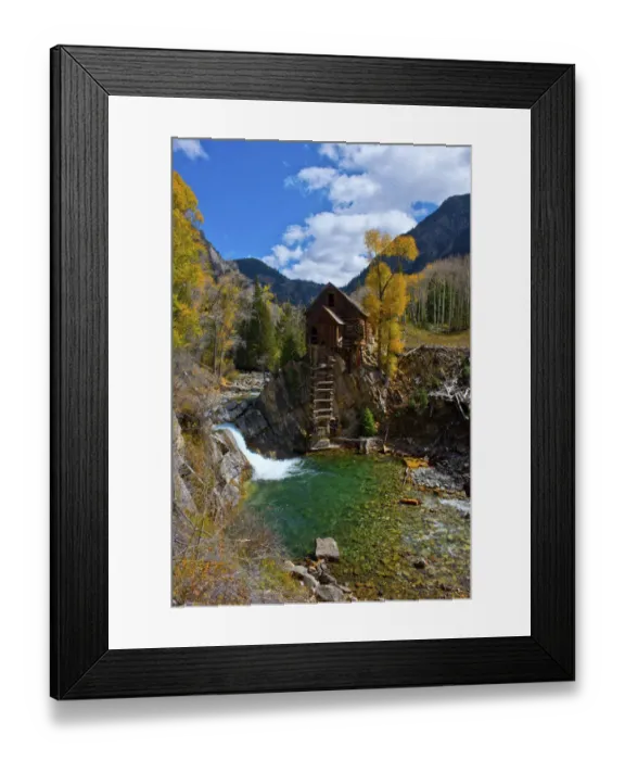 Framed Print : North America, USA, Colorado, Crystal, Scenic Historic Crystal Mill