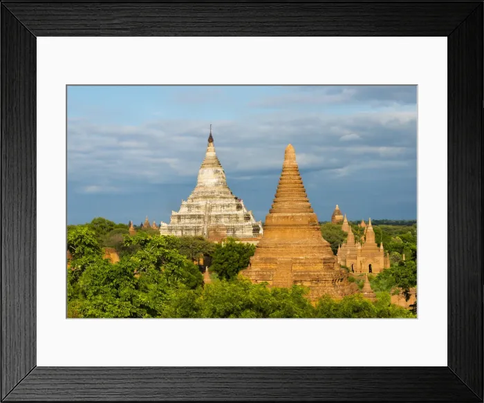 Framed Print : Ancient temples and pagodas, Bagan, Mandalay Region, Myanmar Framed Print : Ancient temples and pagodas, Bagan, Mandalay Region, Myanmar