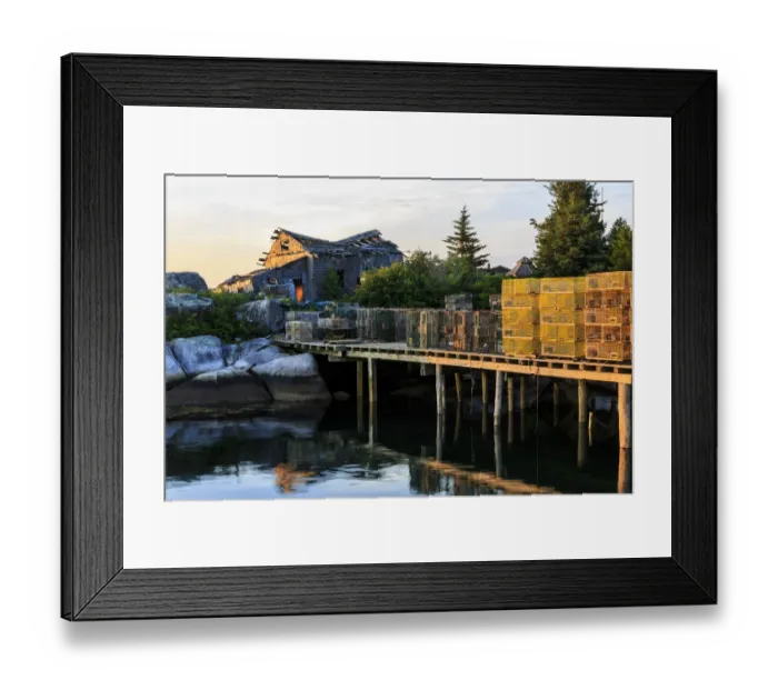 Framed Print : Lobster traps and a ramshackle house in South Thomaston, Maine Framed Print : Lobster traps and a ramshackle house in South Thomaston, Maine