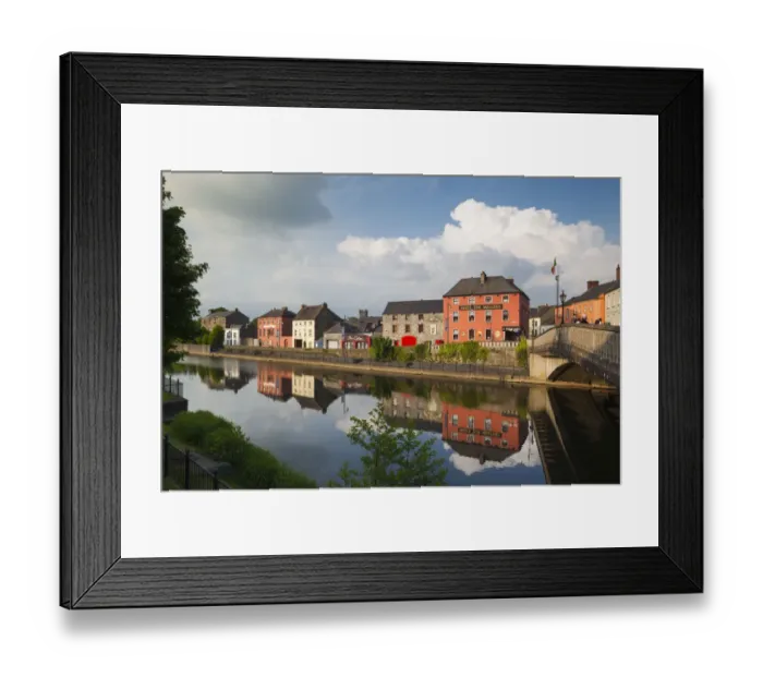 Framed Print : Ireland, County Kilkenny, Kilkenny City, pubs along River Nore Framed Print : Ireland, County Kilkenny, Kilkenny City, pubs along River Nore