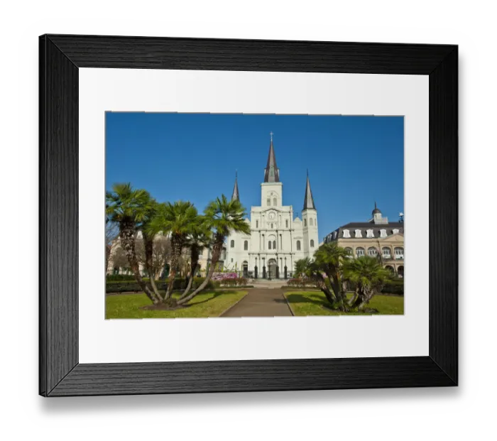 Framed Print : North America, USA, Louisians, New Orleans, French Quarter, Jackson Square, Saint