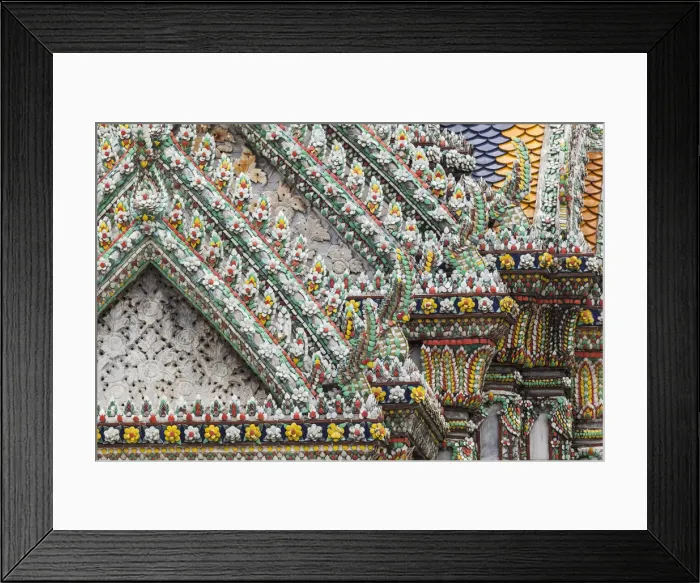 Framed Print : Thailand, Bangkok, Grand Palace. Ornate details of a temple in the compound Framed Print : Thailand, Bangkok, Grand Palace. Ornate details of a temple in the compound