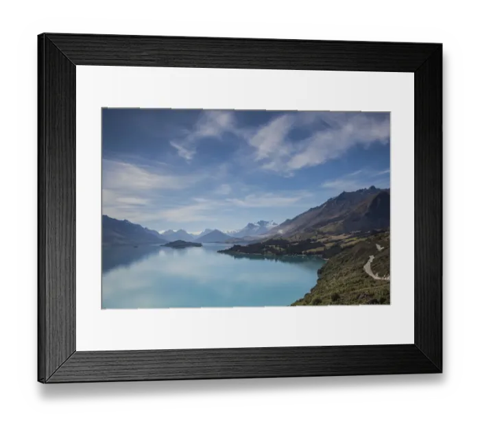 Framed Print : New Zealand, South Island, Otago, Glenorchy, Lake Wakatipu, landscape