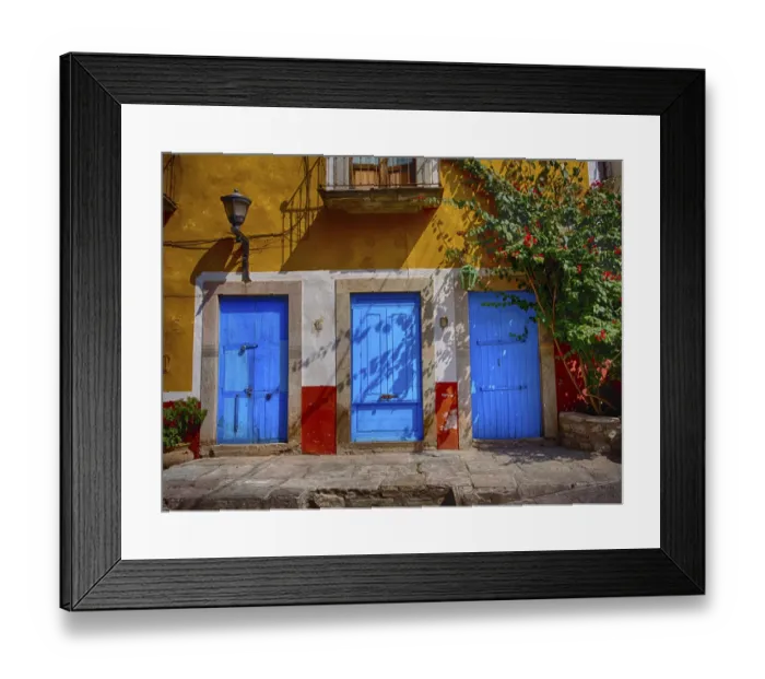 Framed Print : North America; Mexico; Guanajuato; Colorful Doors of the Back Alley of Guanajuato Mexico Framed Print : North America; Mexico; Guanajuato; Colorful Doors of the Back Alley of Guanajuato Mexico