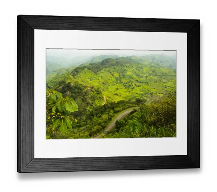 Framed Print : Landscape in Simien Mountain, Ethiopia Framed Print : Landscape in Simien Mountain, Ethiopia