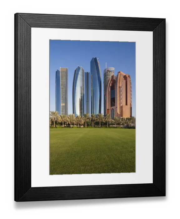 Framed Print : UAE, Abu Dhabi, Etihad Towers