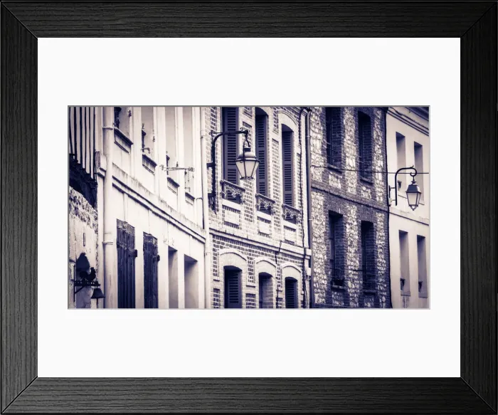 Framed Print : Narrow street and houses, Honfleur, Normandy, France Framed Print : Narrow street and houses, Honfleur, Normandy, France