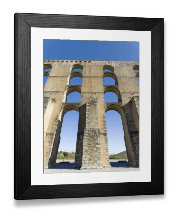 Framed Print : Aqueduto da Amoreira, the aqueduct dating back to the 16th and 17th century Framed Print : Aqueduto da Amoreira, the aqueduct dating back to the 16th and 17th century