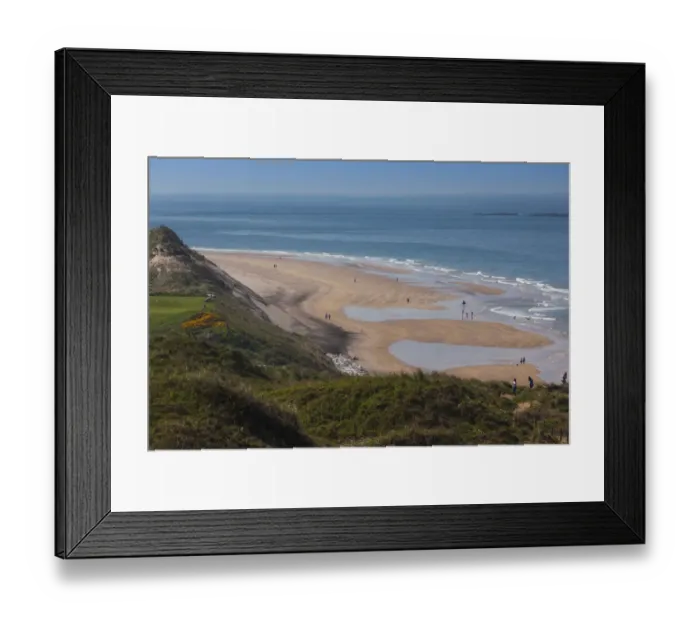 Framed Print : UK, Northern Ireland, County Antrim, Portrush of Curran Strand Beach Framed Print : UK, Northern Ireland, County Antrim, Portrush of Curran Strand Beach