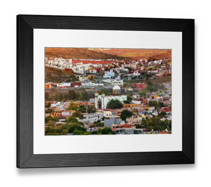 Framed Print : White Church San Miguel de Allende, Mexico, Miramar Overlook Houses Framed Print : White Church San Miguel de Allende, Mexico, Miramar Overlook Houses