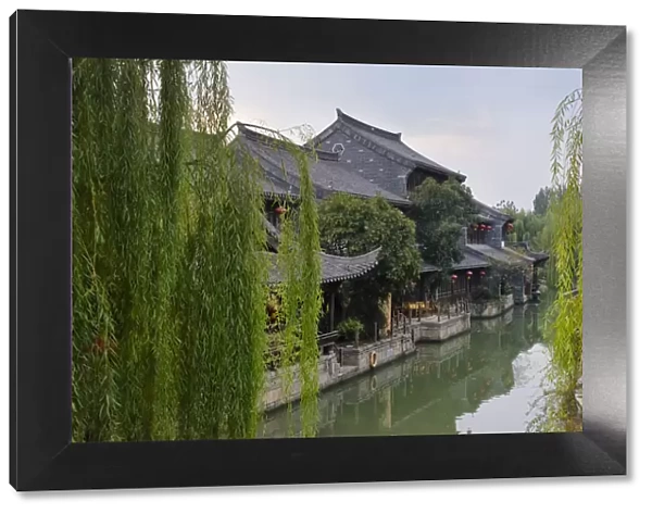 Traditional houses along the Grand Canal, Taierzhuang Ancient Town, Shandong Province