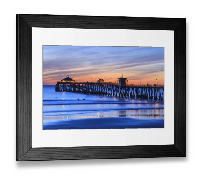 Framed Print : Imperial Beach Pier at Twilight, San Diego, Southern CA, USA Framed Print : Imperial Beach Pier at Twilight, San Diego, Southern CA, USA