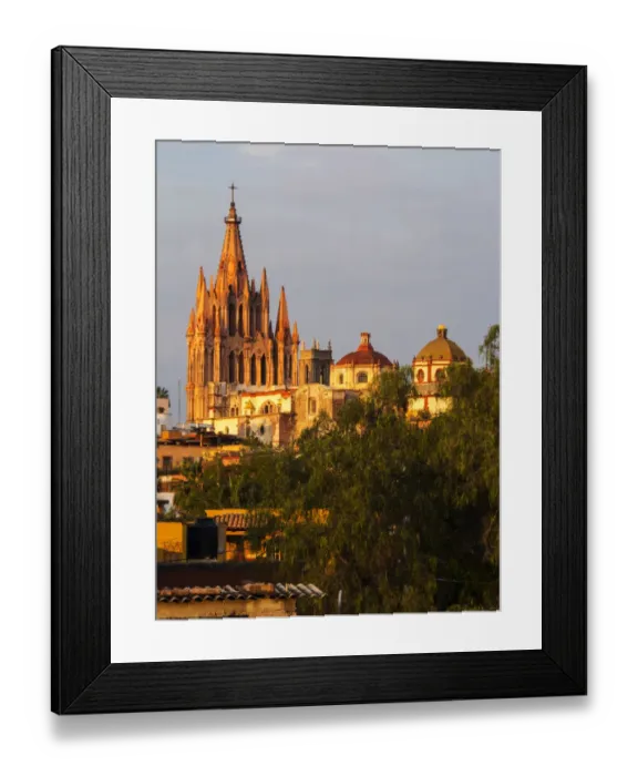 Framed Print : North America; Mexico; San Migel de Allende; Evening Lights Parroquia Archangel Church Framed Print : North America; Mexico; San Migel de Allende; Evening Lights Parroquia Archangel Church