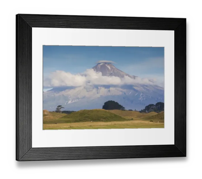 Framed Print : New Zealand, North Island, New Plymouth-area, Pungarehu, Mt. Taranaki, dusk Framed Print : New Zealand, North Island, New Plymouth-area, Pungarehu, Mt. Taranaki, dusk