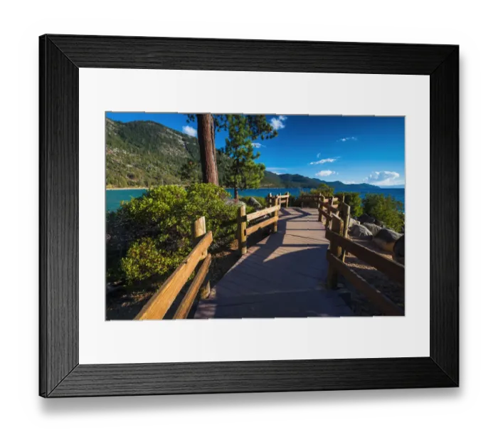 Framed Print : Shoreline path at Sand Harbor State Park, Lake Tahoe, Nevada, USA Framed Print : Shoreline path at Sand Harbor State Park, Lake Tahoe, Nevada, USA