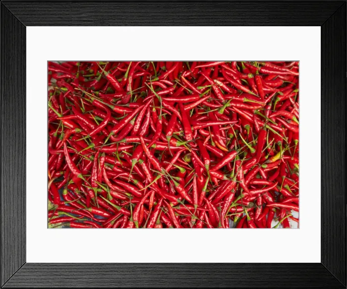 Framed Print : Red chilli, Dong Ba Market, Hue, Thua Thien-Hue Province, North Central Coast, Vietnam Framed Print : Red chilli, Dong Ba Market, Hue, Thua Thien-Hue Province, North Central Coast, Vietnam