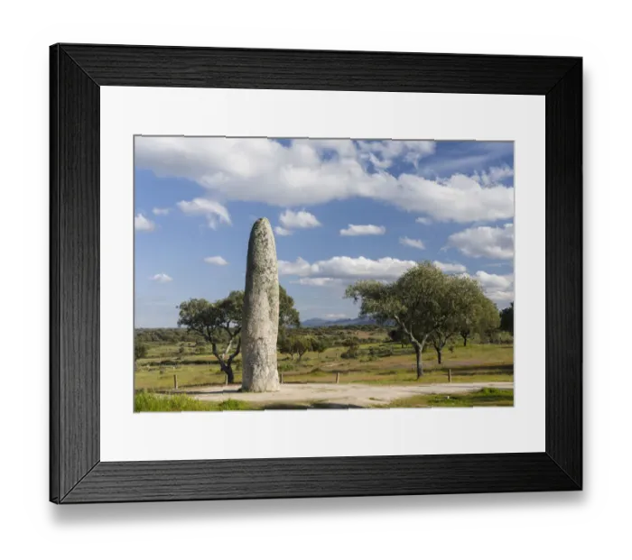 Framed Print : Menhir da Meada near Marvao in the Alentejo Framed Print : Menhir da Meada near Marvao in the Alentejo