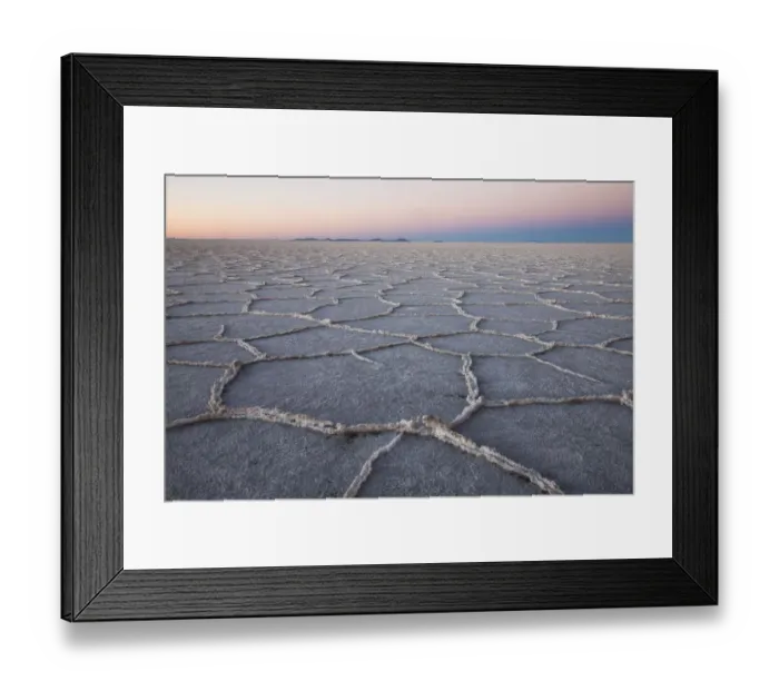 Framed Print : The largest salt flats in the world located in Uyuni, bolivia as the sun is rising Framed Print : The largest salt flats in the world located in Uyuni, bolivia as the sun is rising