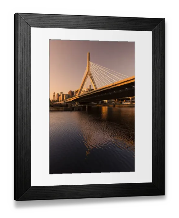 Framed Print : Boston, MA, USA. Leonard P. Zakam Bunker Hill Bridge as seen from Paul Revere Park Framed Print : Boston, MA, USA. Leonard P. Zakam Bunker Hill Bridge as seen from Paul Revere Park